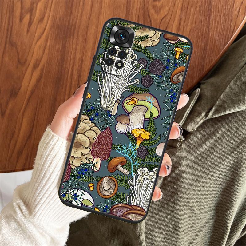

Mushroom Forest Case For Xiaomi Redmi Note 14 Pro 13 12 11 10 15 Pro Plus Redmi 15 C 13 10C 12C 13C 14C Cover Redmi 15C 5G