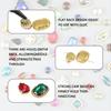 Sew On Rhinestones, Choupee 50PCS Sew On Glass Rhinestone Metal Back Prong Setting Sewing Claw Rhinestone Mixed Shapes
