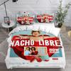 Fashion Nacho Libre Cartoon Bedding Set Single Twin Full Queen King Size Bed Set Kids Bedroom Duvetcover Sets Bed Sheet Set