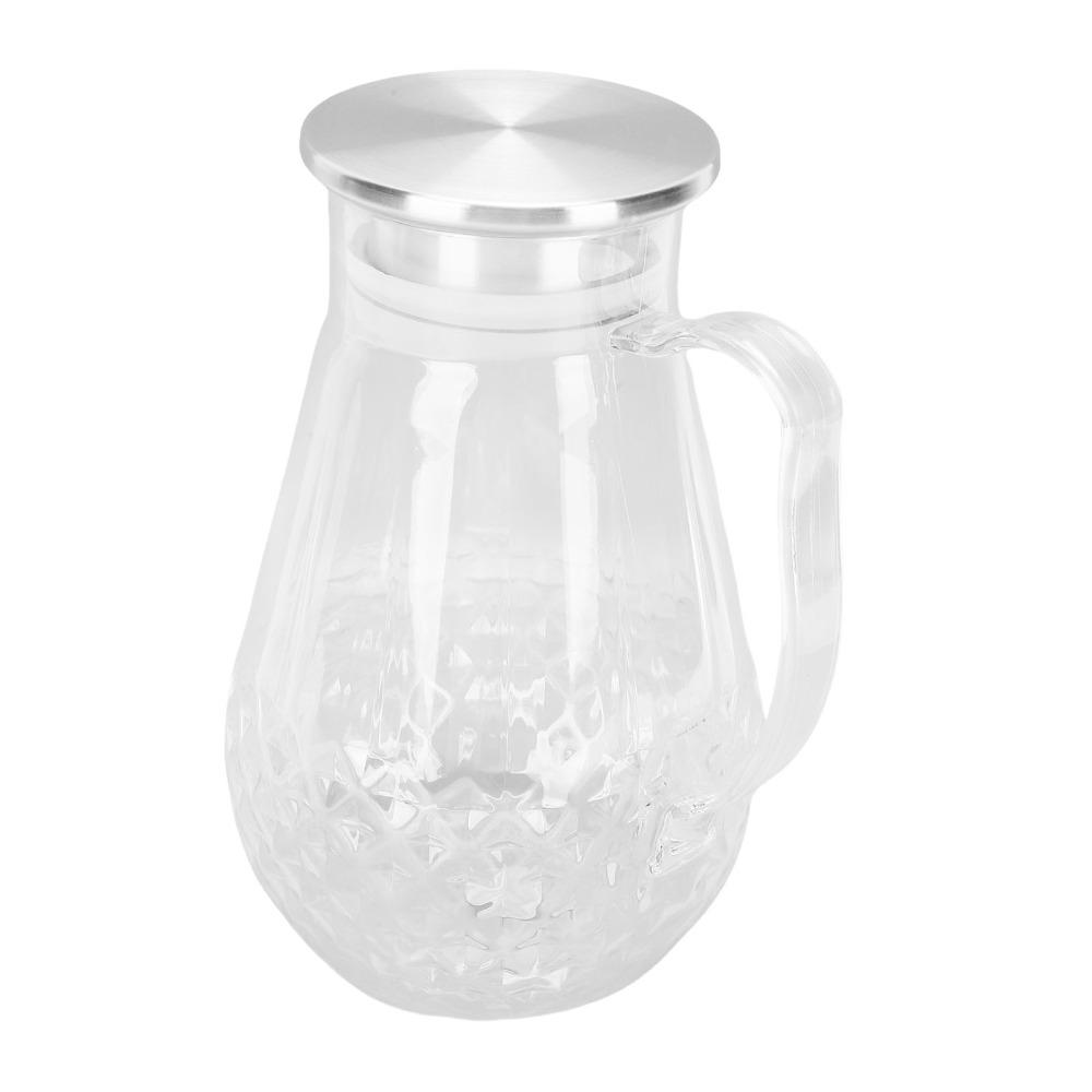 With Handle Clear Beverage Pitcher 1500ml Heat Proof Water Jug Household Use