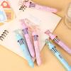 36Pcs with Box Kawaii Cartoon Crystal Bear 10 Color Ballpoint Pen Cute Multi Color Pen Gift Student School Stationery Oliday Gift Novelty Stationery T