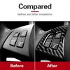 Car Accessories Carbon Fiber Steering Wheel Button Trim Sticker For BMW X5/E70