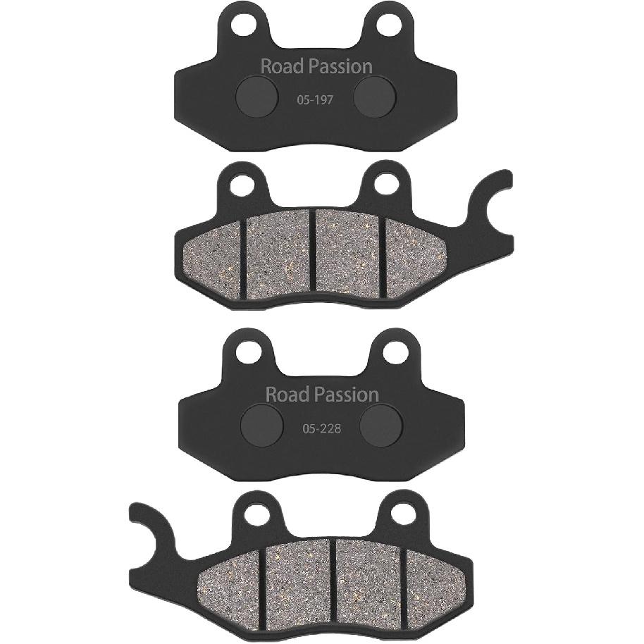 Road Passion Front and Rear Brake Pads Compatible with SUZUKI STREET BIKES Burgman/Skyware AN 400 K/Z/L/A 2007-2015 KAWASAKI DIRT BIKE KL 650 E