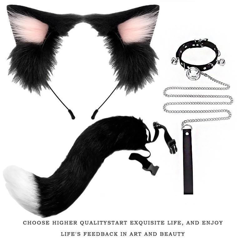 Cat Ear Bell Headband & Hairpin Set - Festive Headdress