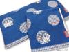 Kusubashi Mon Ori Doraemon Gingham Jacquard Bath Towel [A-90338-11-B]