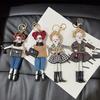 Korean Style Crossbody Bag with Girl Doll Clothes Set Keychain - Fashion Charm Gift