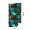 Turquoise, Sea and Ochre Ink Wallpaper for Living Room and Bedroom 50x1000