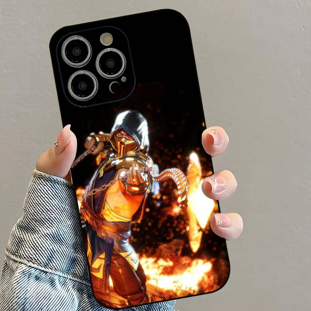 S-Scorpion Mortal K-Kombat Phone Case For iPhone 16 15 14 13 12 11 PRO MAX PLUS Mini TPU Soft to Skin-friendly case