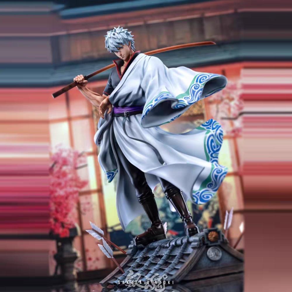 

30cm Gintoki Gintama Can Limited Edition Battle Side Collect Gifts PVC bastard anime figures be move stance table setup toys Entertaining Play Safe No box