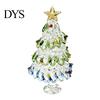 Glass Ornaments for Winter Decor Glazed Christmas Tree Figurine, Pulled Wire Desk Decor, Festive Table Centerpieces Holidays Mini Holiday Tabletop