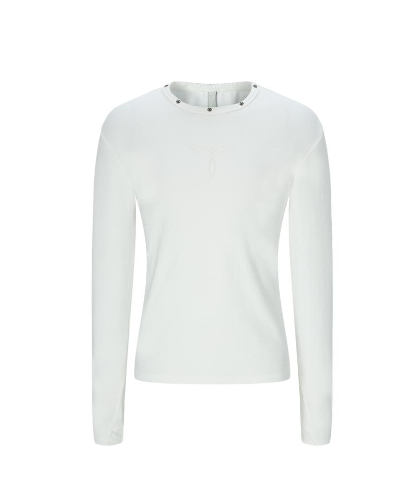 Lekim Lwe Studded Long Sleeve (White)