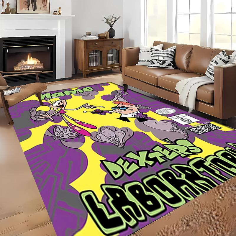 Custom personalization Dexter's Laboratory Area Rug - Perfect For Kitchen, Bathroom,Laundry Room Decor Large Size Available,Gift All Seasons