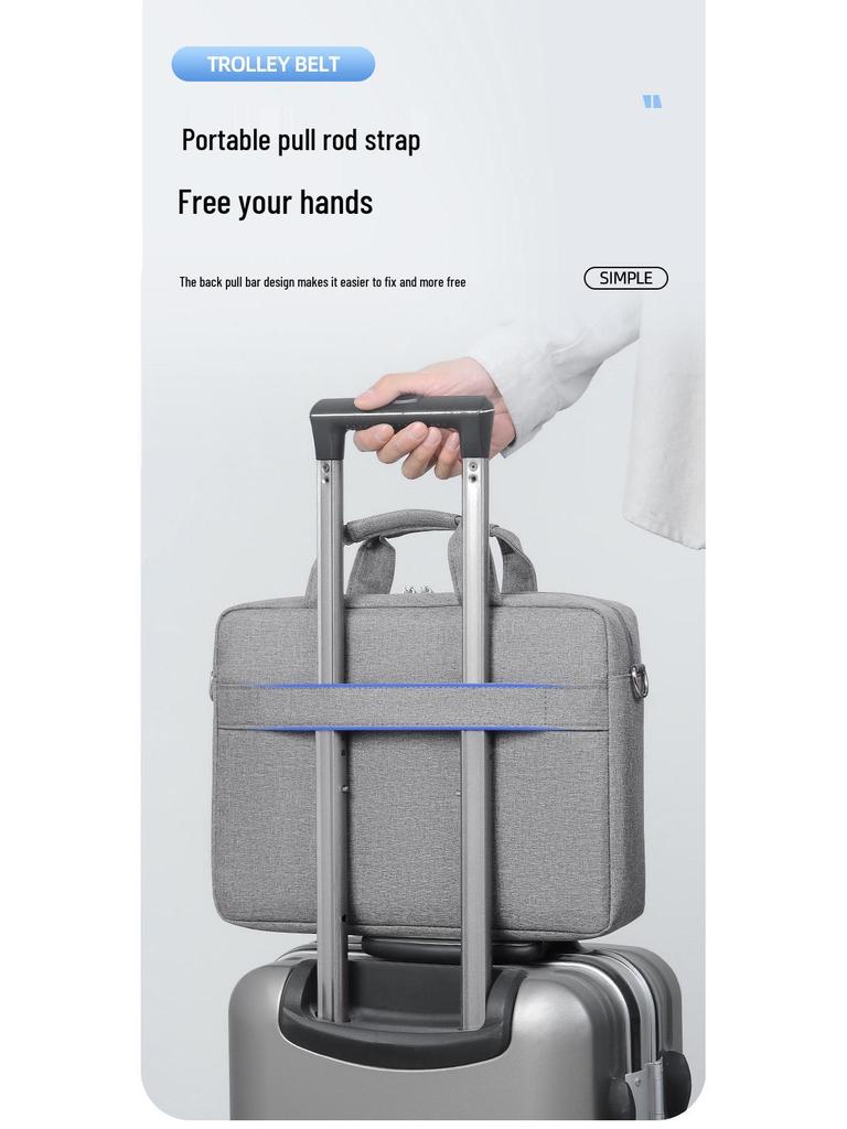 Portable 15.6-17 Inch Splash-Proof Laptop Briefcase for Men & Women