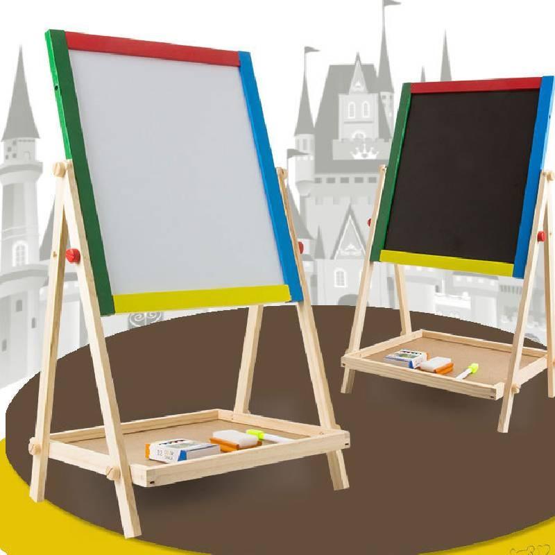 Kids Drawing Wooden Board With Double Sides For Visual Intelligence Development