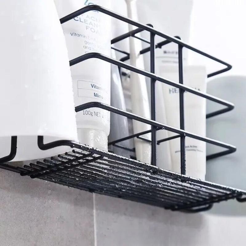 Wall Mounted Toothbrush Holder No Drill Suitable for Electric Toothbrushes & Toothbrushes, Space-Saving Toothpaste Organizer