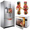 2Pcs Christmas Refrigerator Handle Covers, Gingerbread Man Christmas Cabinet Handle Covers Decorative Kitchen Appliances Gloves