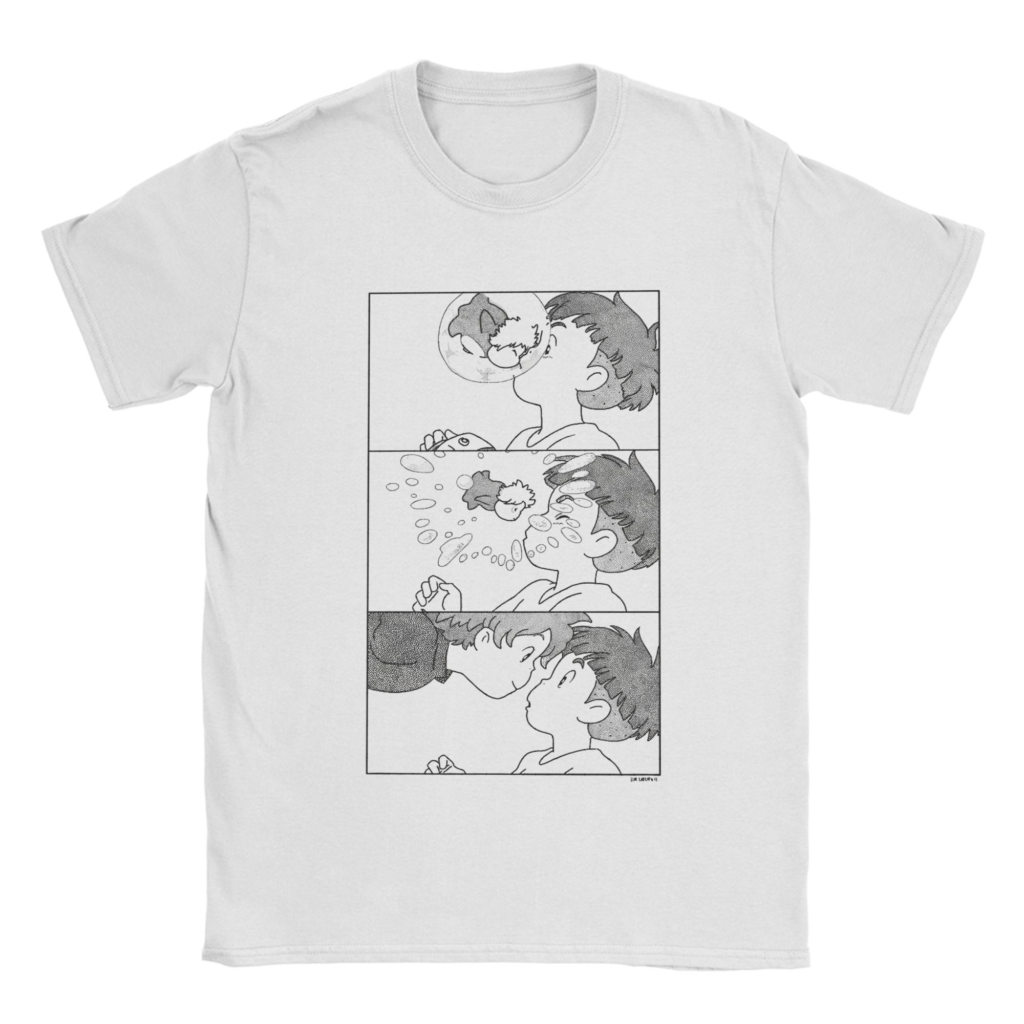 

P-Ponyos Cute Pure Cotton T-Shirt For Men Summer Vintage T-Shirts O-Neck Harajuku Tees Oversized Pattern Clothing 4XL