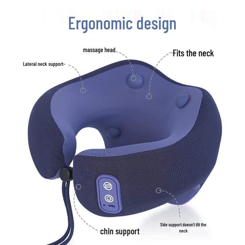 Jiancheng Portable Cervical Neck Massage Pillow CN plug (adapter included)