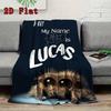 Lucas the Spider 2D Flat Pattern Flannel Blanket High quality All Seasons Warmth and Comfort Perfect for Christmas Gifts.SMT0917409
