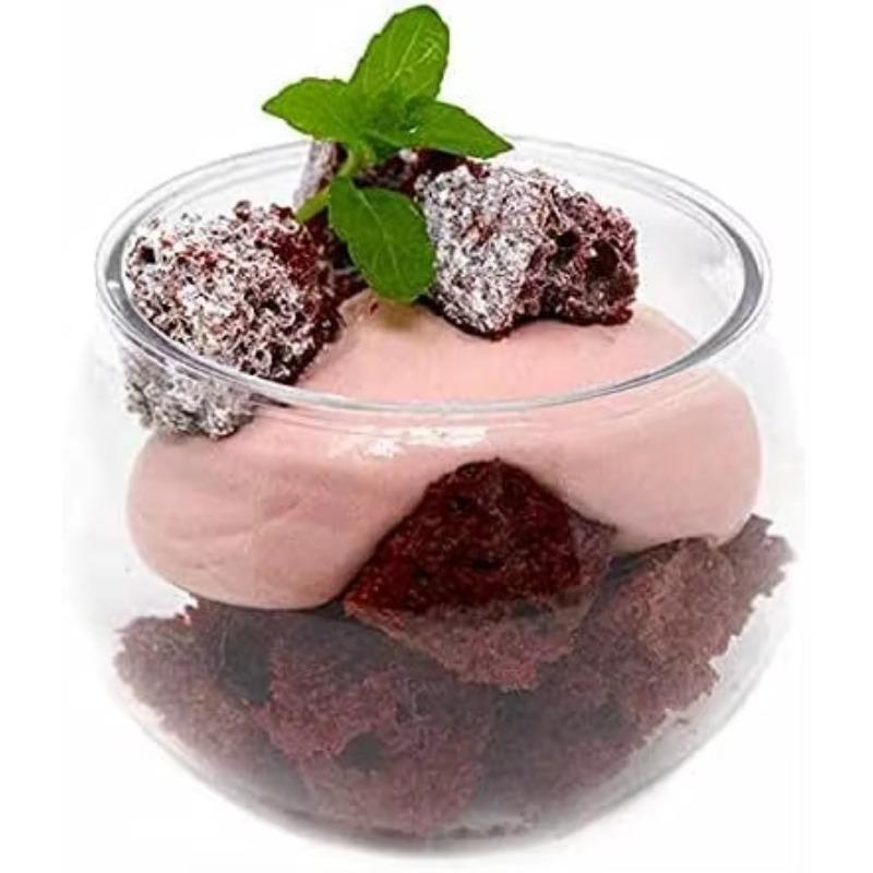 50/100 KS Kulaté dezertní pohárky Tvar medového hrnce Želé Tiramisu Jogurt Pečení Předkrm Narozeniny Svatba Zmrzlina Cukroví Svačiny