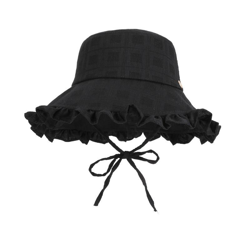 Sun Protection Fisherman Hat For Women With Large Brim And Breathable Polyester For Summer Outdoor Activities