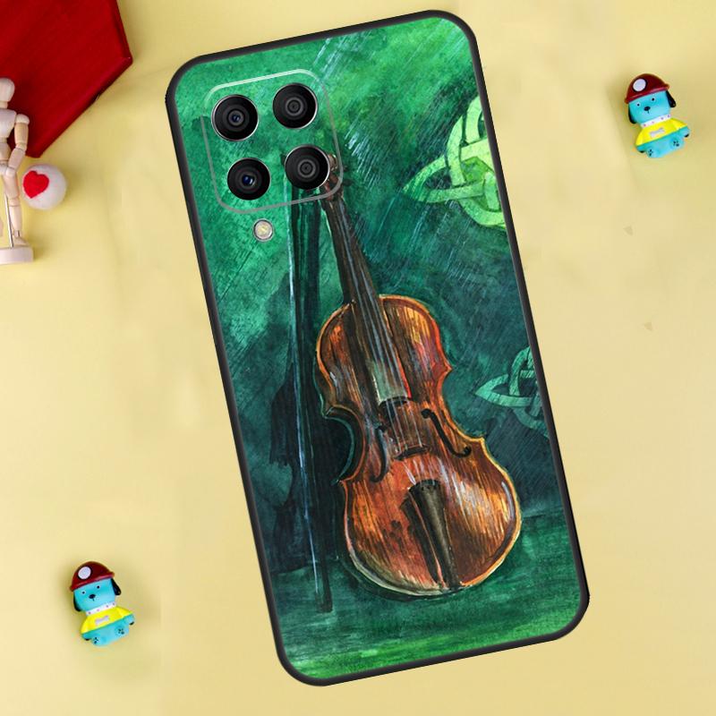 Music Violin Case For Samsung Galaxy M31 M21 M35 M12 M13 M14 M15 M06 M16 M36 M56 M53 M32 M52 M55 M34 M54