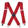 Men's 5CM Wide X-Back Suspenders Elastic 4 Clips Heavy Duty Adjustable Braces