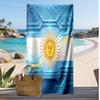Asciugamano da Spiaggia Stampa Calcio Argentina Asciugatura Rapida Super Assorbente Morbido Asciugamano da Bagno per Nuoto Spiaggia Viaggio Souvenir Regalo per Fan