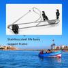 Marine Stainless Steel Life Buoy Bracket Life Buoy Holder Buoy Bracket Rings Rope Bracket Steel Life Buoy Rack