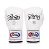 Rękawice Fairtex Pro Confederation (Sznurowane Typ sznurowania) (Biały, 12 uncji)