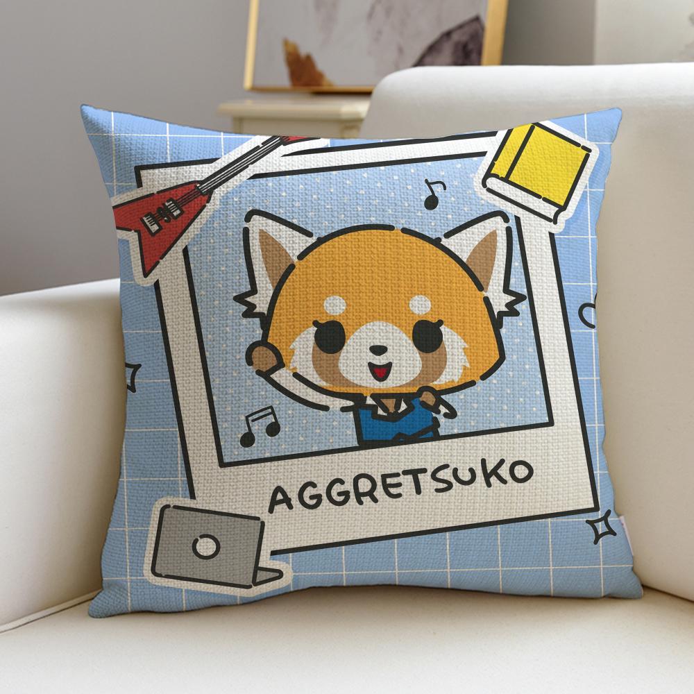 Feisty AAggretsukoS Cushion Cover Breathable and skinfriendly linen pillowcase square removable and washable cushion