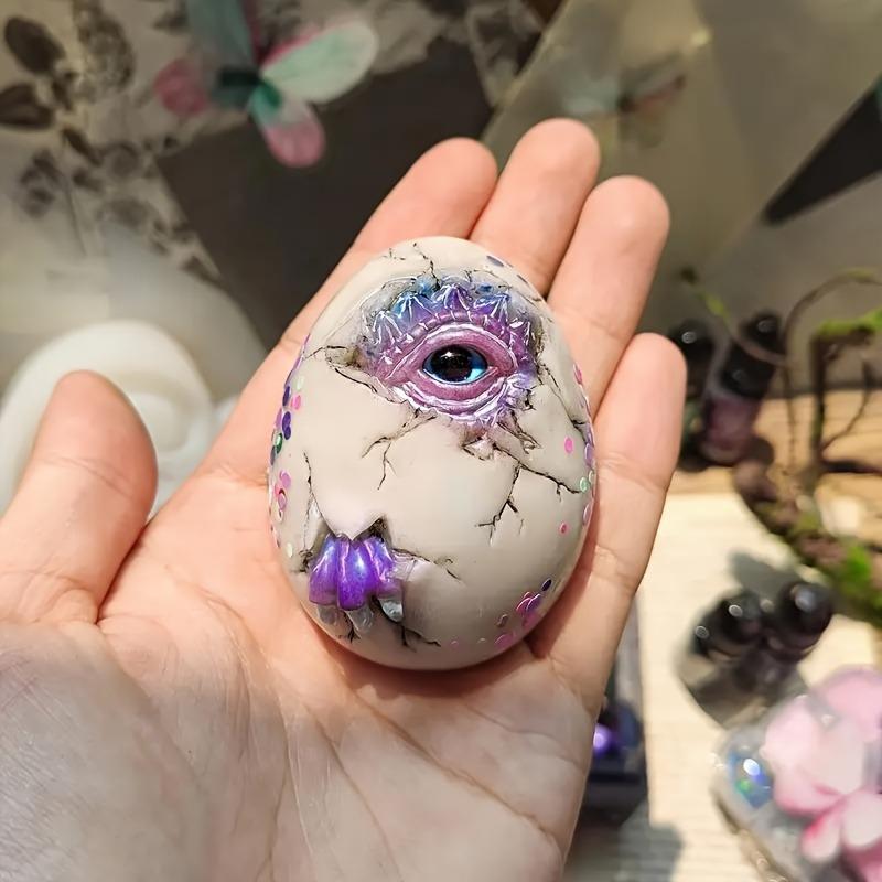 Sleepy Dragon Dinosaur Sea Creature Egg Silicone Mold for DIY Epoxy Resin Crafts Home Decoration Unique Molds for Crafting