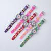 Cute Sweet Colored Flower Cartoon Watch Kid's Quartz Wristwatch