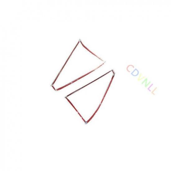 A Pillar Horn Frame Cover Trim 2pcs For Mercedes-Benz GLK 2009-2015 ABS Silver