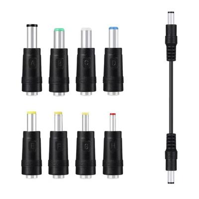 DC5521 Power Cable 5.5x2.1mm Cord with 8 Connectors Support Up To 3A Current for Router LED Light Speaker Fan Notebook