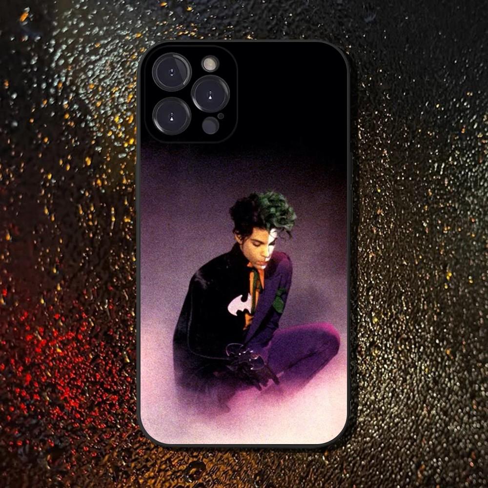 Singer Prince Rogers Nelson Phone Case For iPhone 16,15,14,13,12,11 Plus,Pro Max,XS,X,XR,SE,Mini,8,7,Soft Silicone Black Cover
