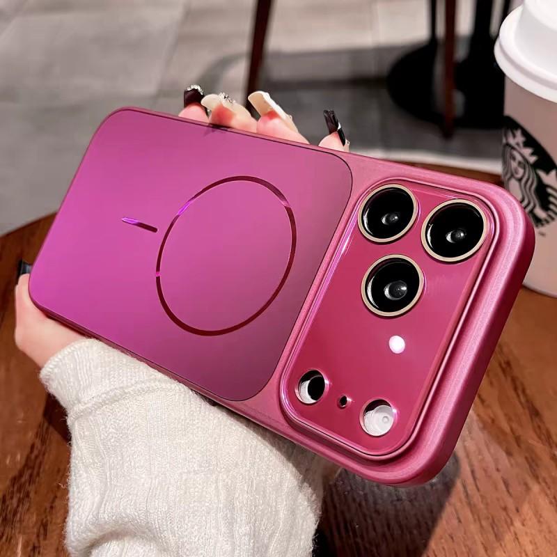 Matte Finish Magnetic Phone Case IPhone 18 Pro Max 17 16 15 Series With Camera Button Cover Full Protection