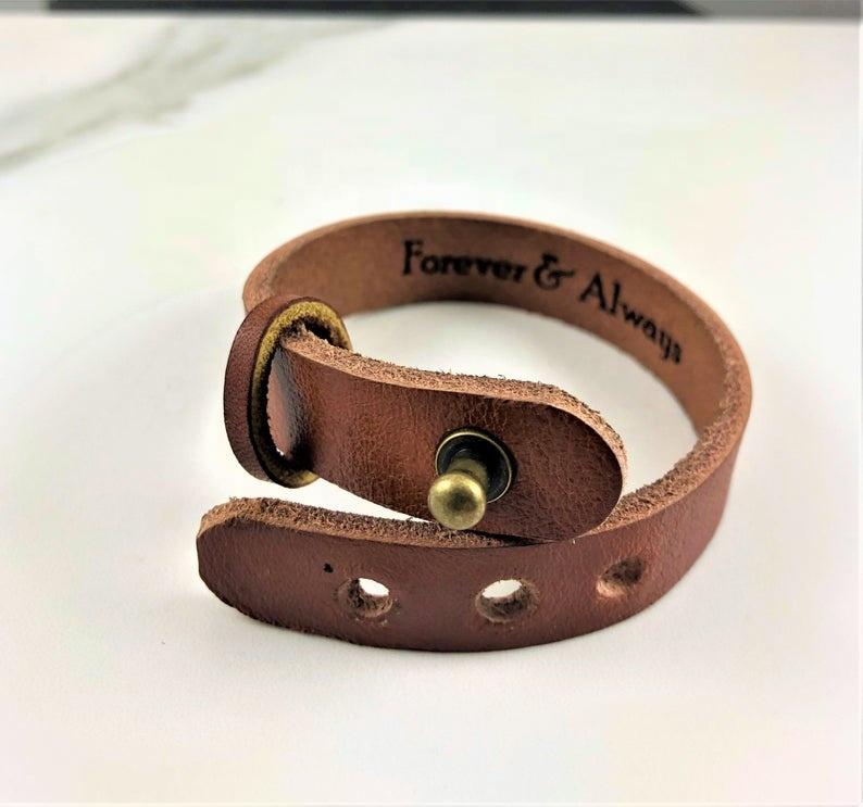 Handmade Leather Men Handmade Bracelet Jewelry Wrap Leather Bracelet 20*1.4 чёрный