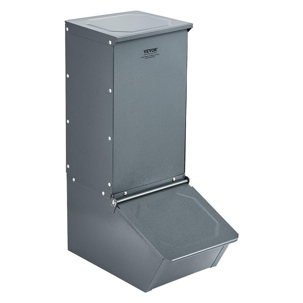 Hog Feeder 2.2 Bushel Metal Double Door Pig Feeder Feeding up to 5 Hogs