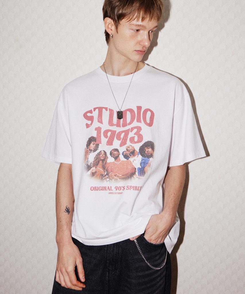 1993STUDIO [2Pack] Wave Studio Graphic T-Shirt