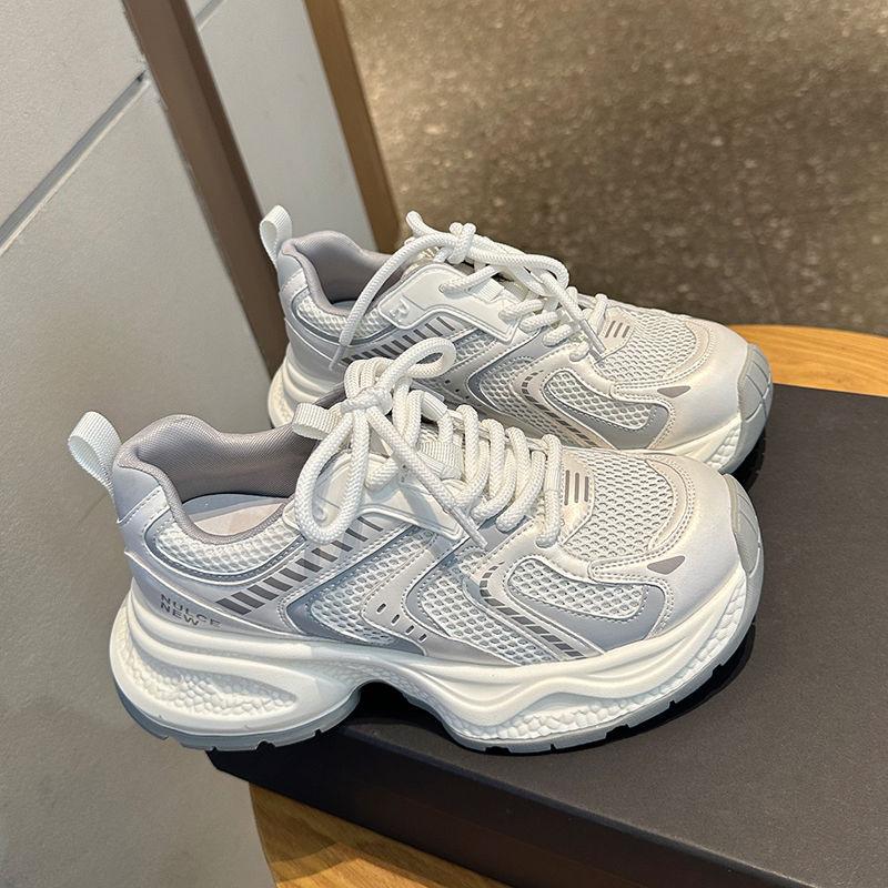 

Fashion High on Platform Women s Mesh Breathable Shoes Lace Up Summer Ladies Footwear Cotton Comfortable and Elegant 39 2025 New Deals 35