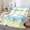 1pc Bunny Name Blanket Lightweight Flannel Throw for Sofa Bed Travel Camping Livingroom Office Couch Chair