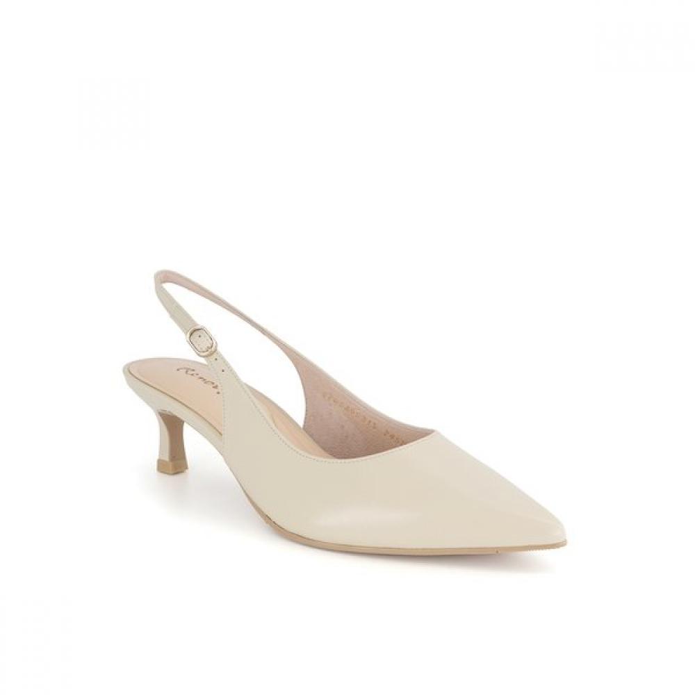 Kumkang Women Stiletto Slingback Black K8 Ivory Rensao5315k1 225/blacks