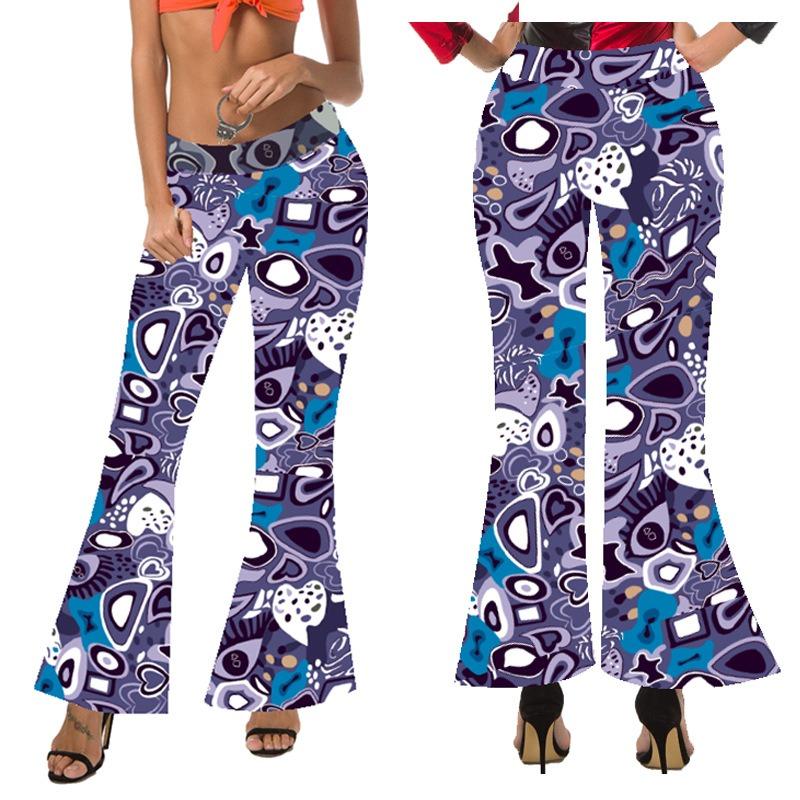 

Хэллоуин женская одежда 1970-е годы костюм хиппи платье с принтом женское 4XL