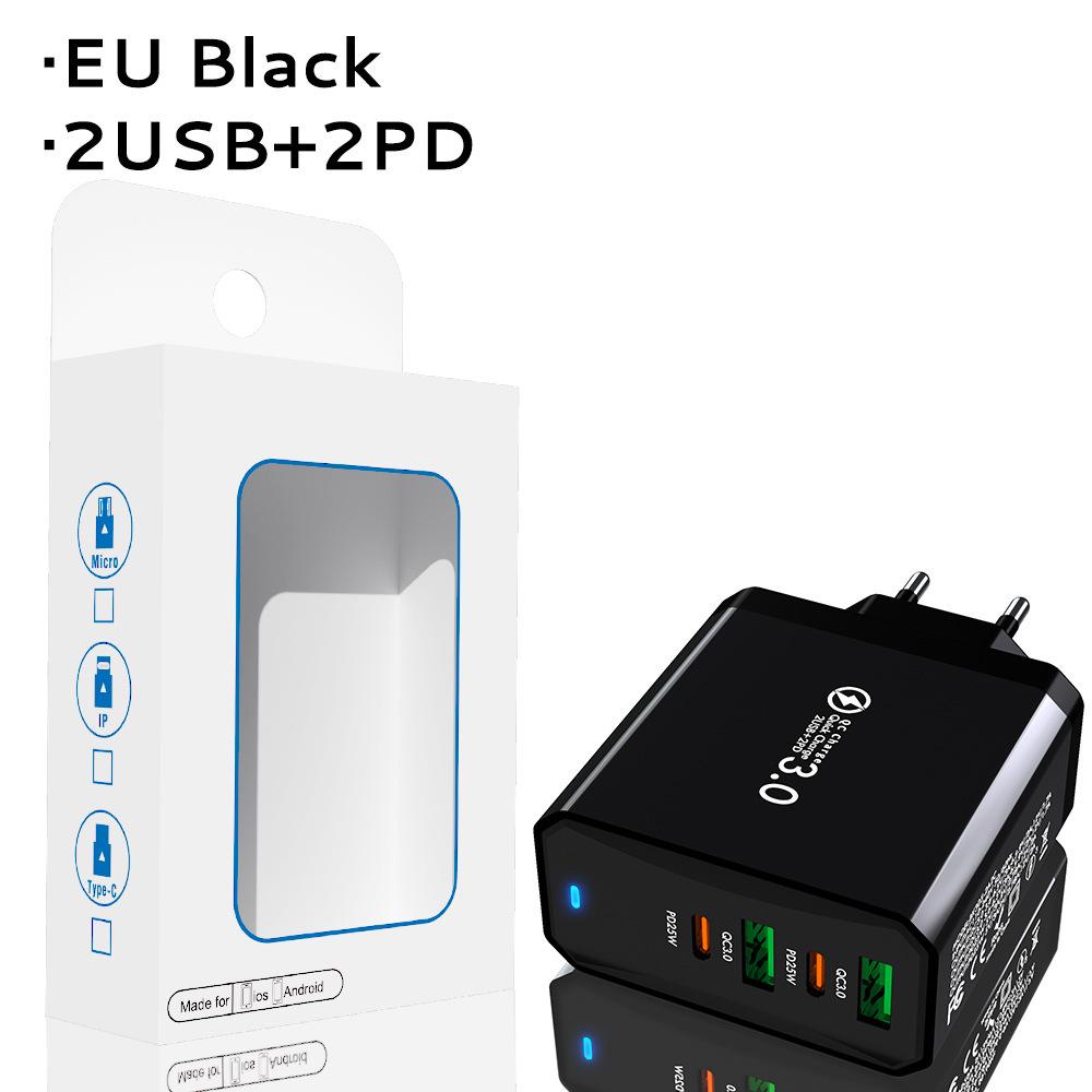 PD65W GaN Dual-Port Fast Charger for Computers and Tablets - European Standard Adapter