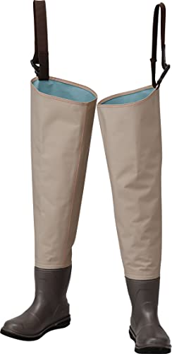 PROX Teflon Polyester Waders (Hip/Felt), Size L, PX3352L