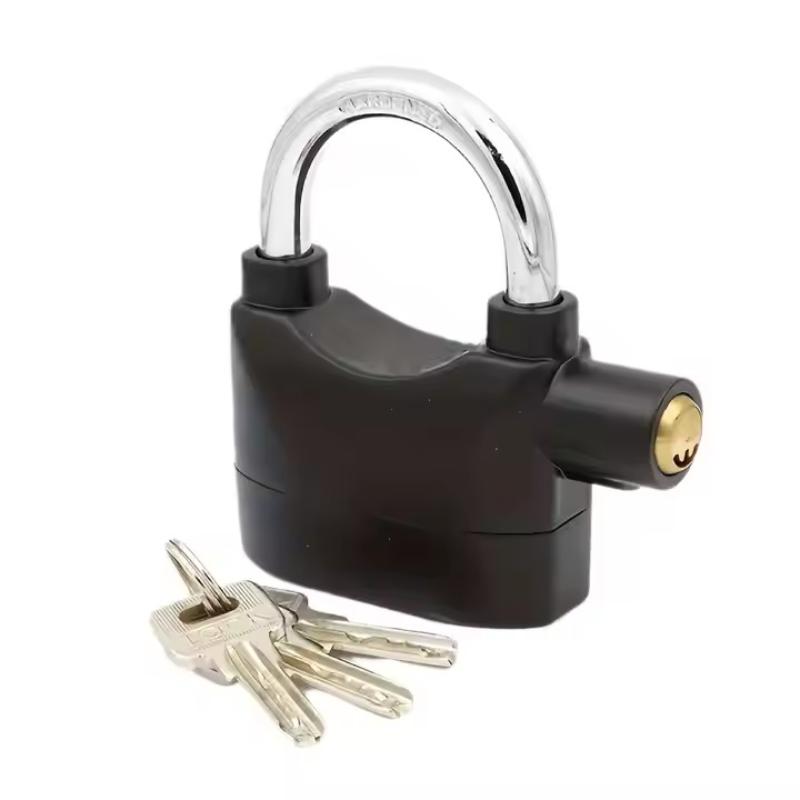 New Built-In Movement Sensor Security 110Db Siren Alarm Lock Universal Anti-Theft Padlock For Bicycle Motorcycle Door Gate