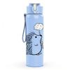 1PC Hedgehog Spiky Animal Print 750ml Color Plastic Sports Water Bottle Leakproof Flip Straw Lid Suitable for Sports Office Home Use