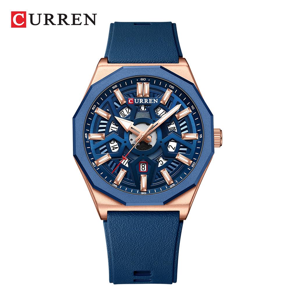 CURREN 8437 Men's Waterproof Quartz Business Watch with Calendar Feature