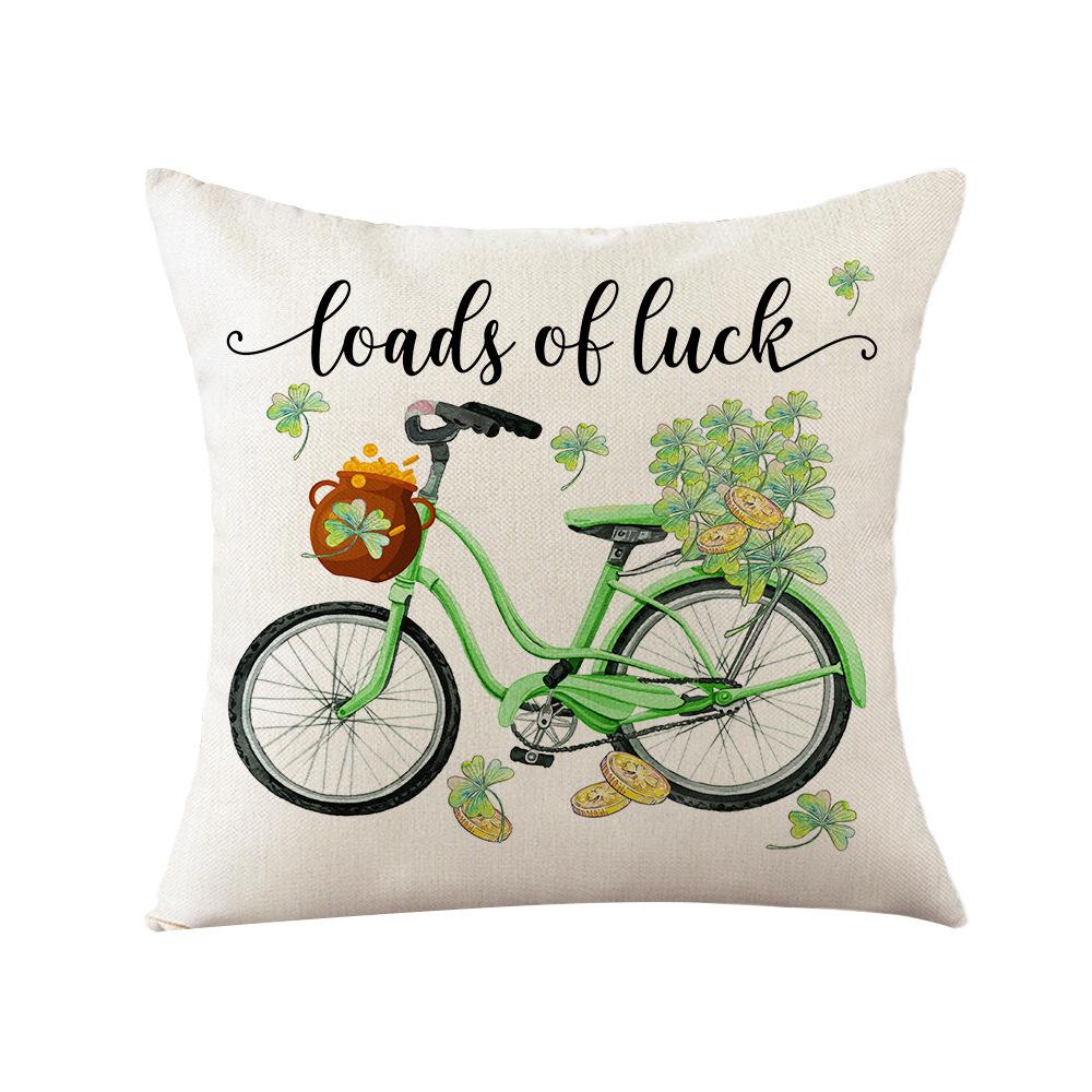 

Pillow Cover Home Ornament Green Illustration Print Lamp Luxury Push Pillow Bed Pillow Letter Pillow Cover Sofa Pillow 45 * 45Cm without core